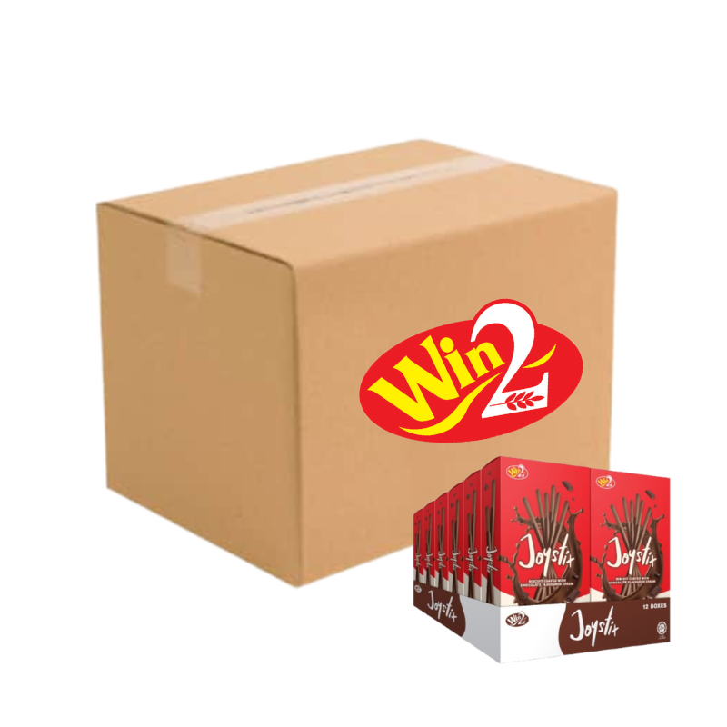 Joystix Biscuit Coated With Chocolate Cream 12 Boxes